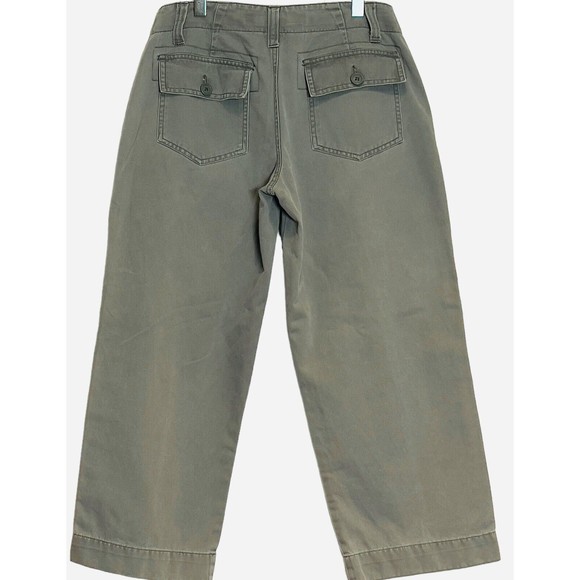 MOSSissue‎ Capri Cargo Capri  Wide Leg Cotton Khaki  & Army Green Lot of 2  SZ 5 - Picture 11 of 16